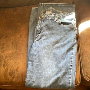 Caslon stretch 4 pocket jeans flare bottom size 16